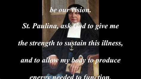 prayer to st paulina patron of diabetics